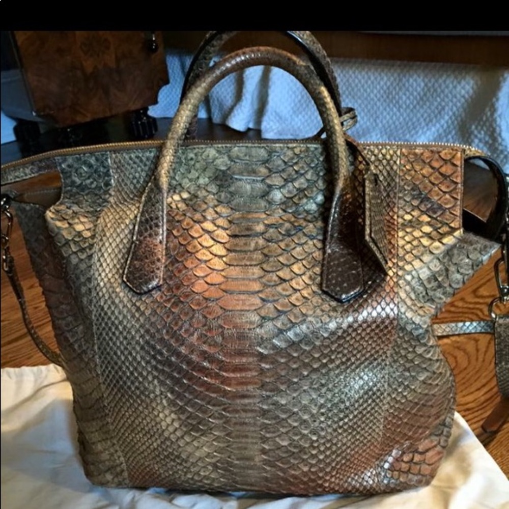 AUTHENTIC Reed Krakoff Python Tote